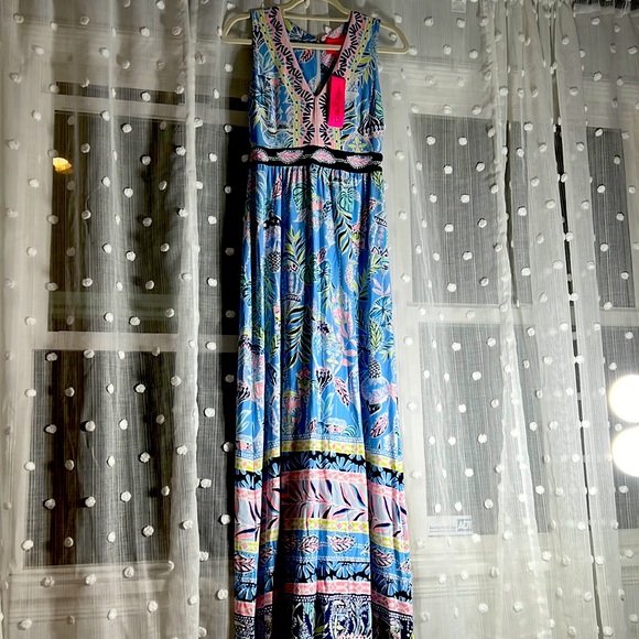 LILLY PULITZER McKinley Maxi Dress NWT size 0 great for vacation or night out - Picture 2 of 10